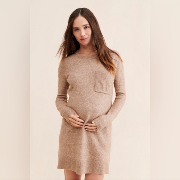 👗✨ Hatch Reese Longsleeve Mini Sweater Dress XL Maternity NWOT ✨👗 - Picture 1 of 8